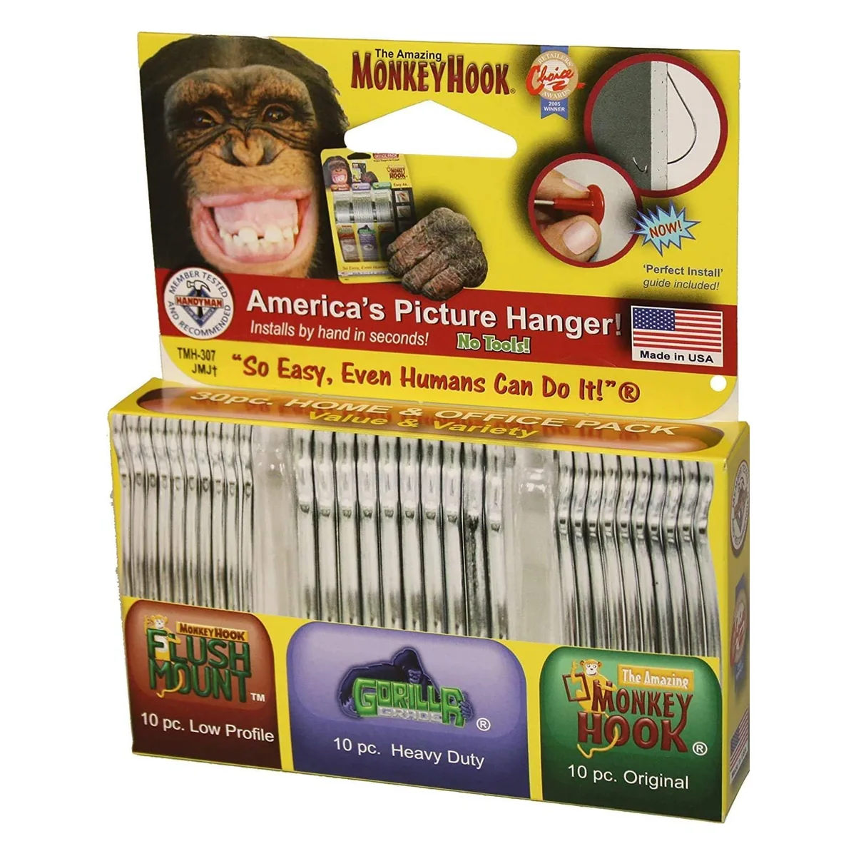 Monkey Hook Monkey Hook Home & Office Pack, 30 pc